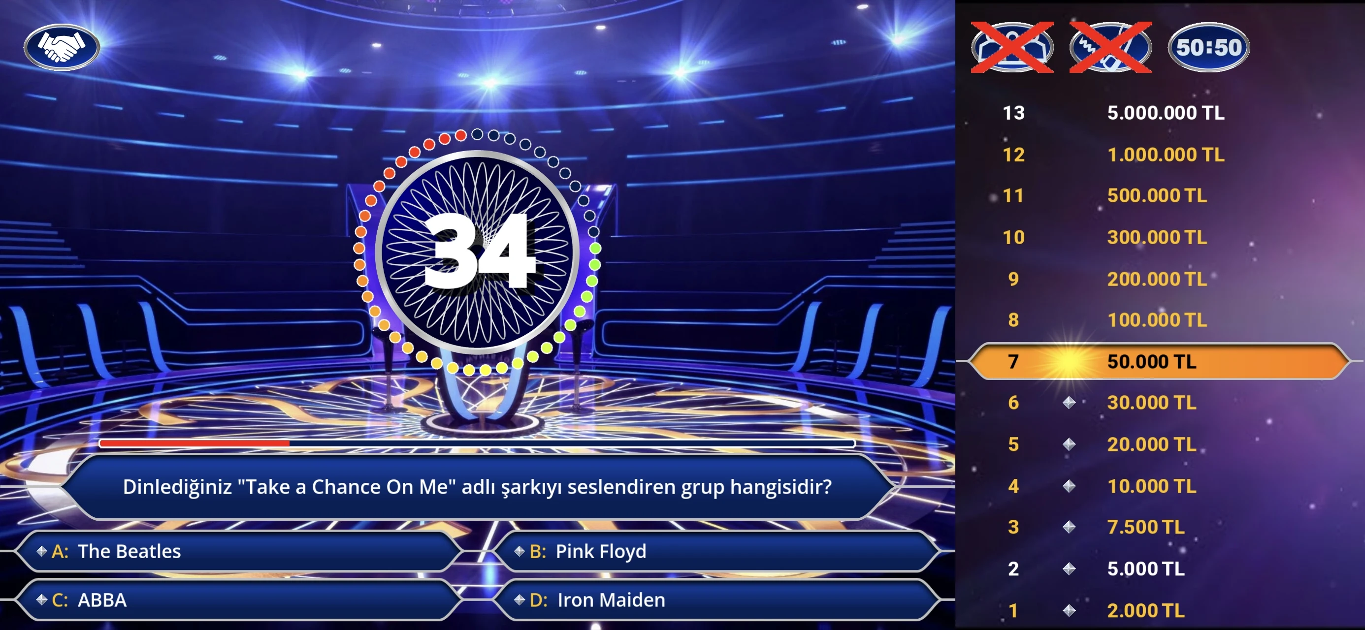 Milyoner Bilgi Yarışması 2026 screenshot