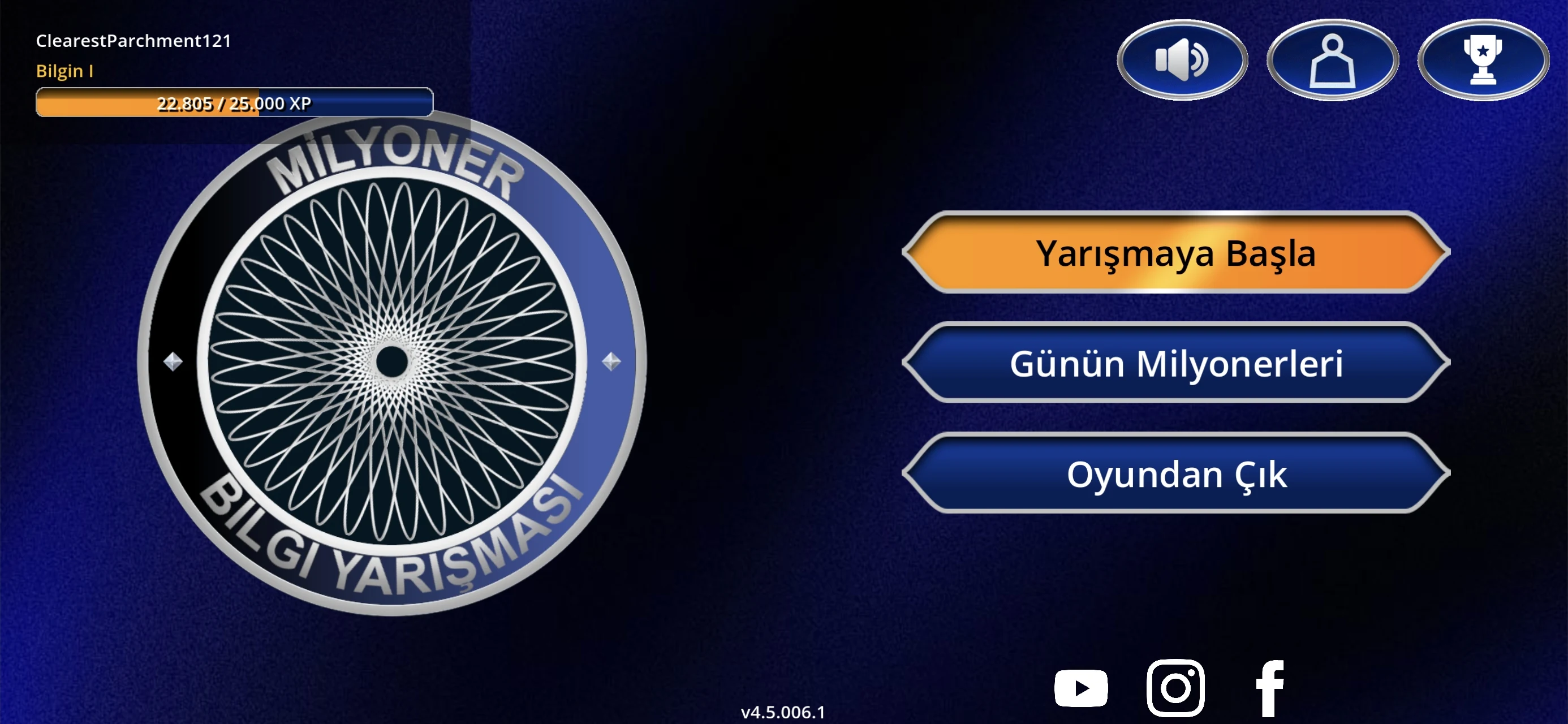 Milyoner Bilgi Yarışması 2026 screenshot